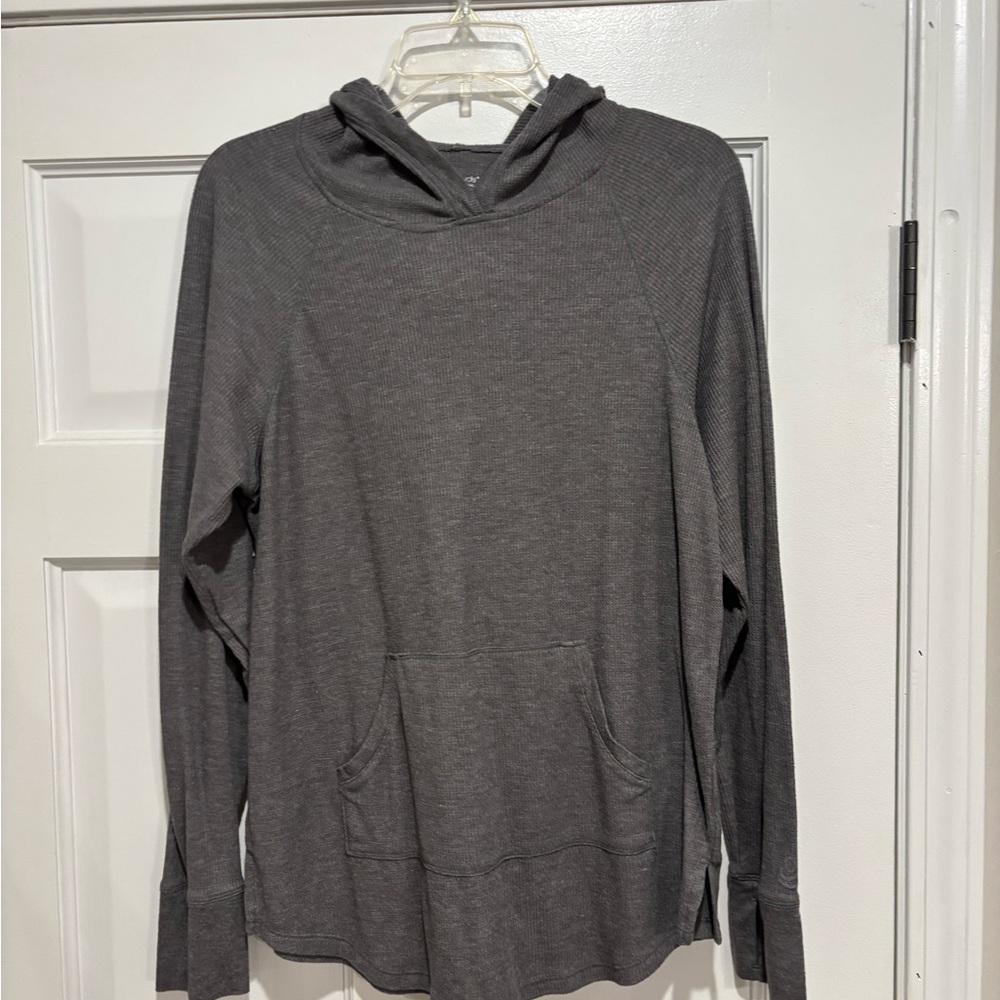 Cuddl Duds Gray Hoodie Sweatshirt